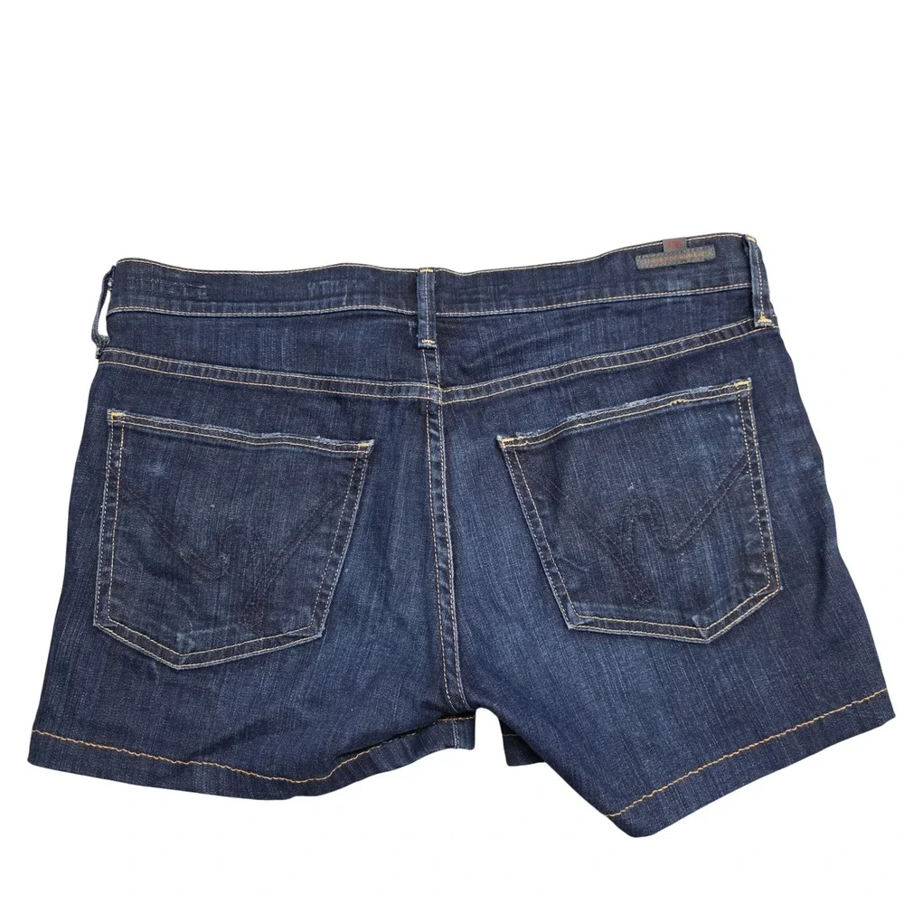 Citizens of Humanity Ava Low Rise Dark Wash Denim Shorts Size 30
